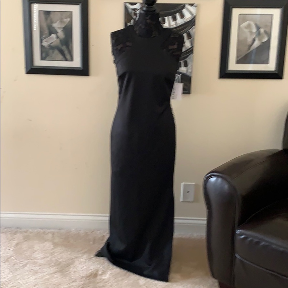 🛑 SOLD … Black Racer Back Dress